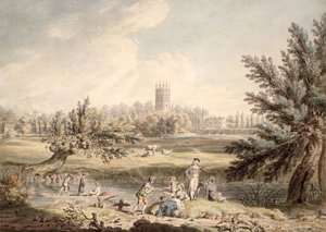 Magdalen College, Oxford, View from Cherwell Looking North West, 1791-92